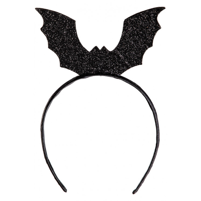 Čelenka s třpytivým netopýrem